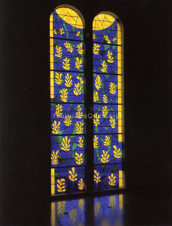 生命之树（教堂后殿之窗） - 亨利·马蒂斯